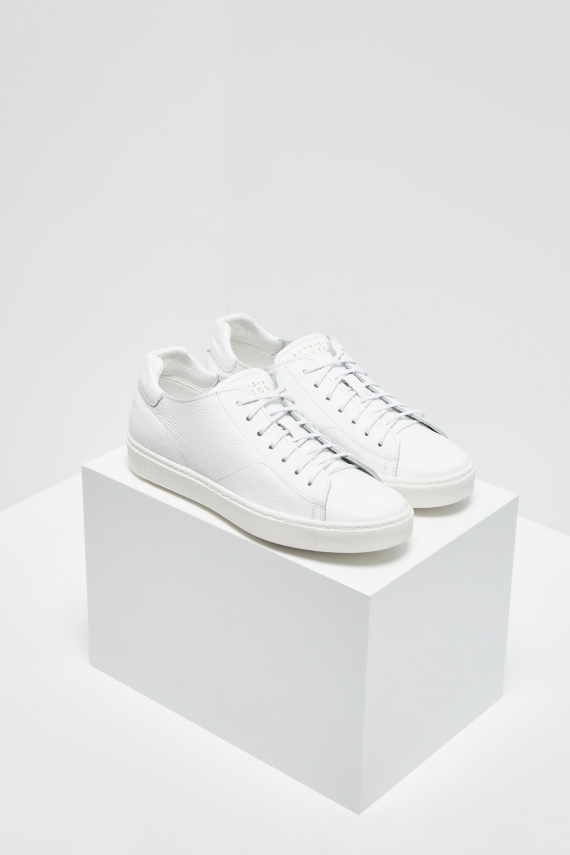Skórzane sneakersy biały