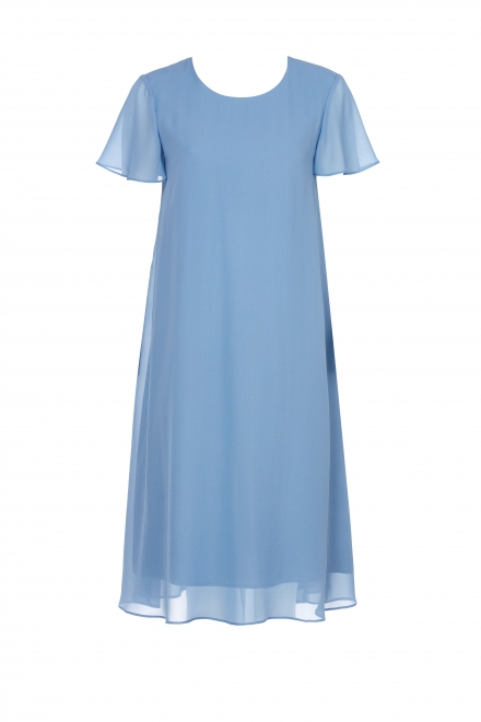 Sukienka z jedwabiu niebieski