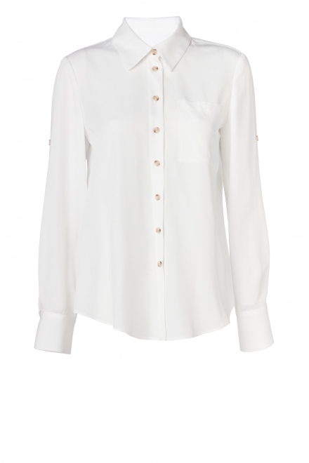 Biała bluzka z lyocellu